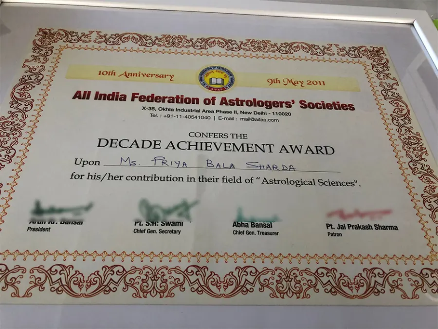 Decade Achievement Award