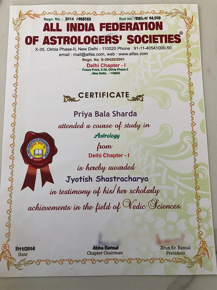 Jyotish Shastracharya